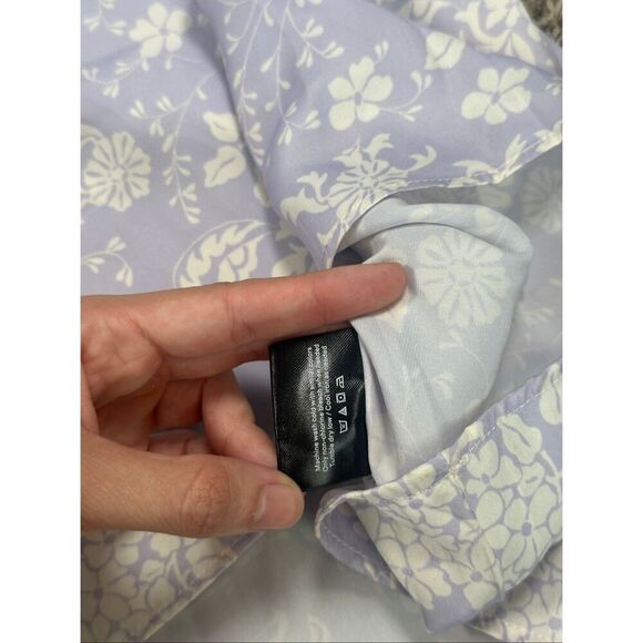 Summersalt The Cinched Waist Caftan Dress vintage floral lavender Maxi Boho M - Picture 13 of 14